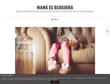 Tablet Screenshot of mamaesbloguera.com